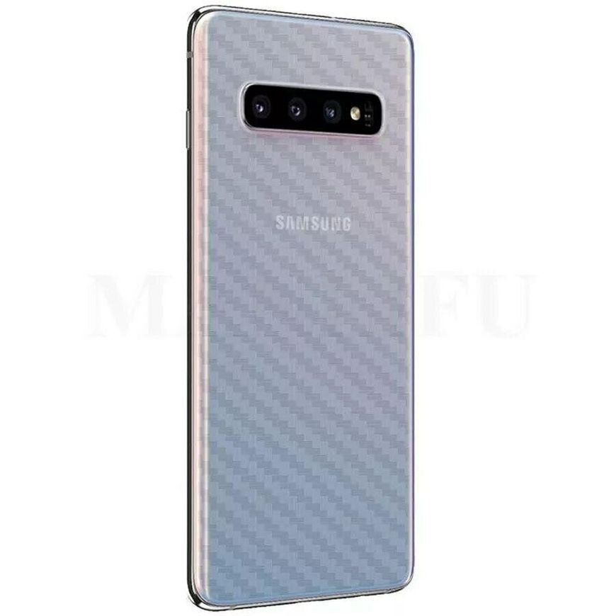 Карбоновая пленка на корпус для Samsung Galaxy S10 - Прозрачный фото 3