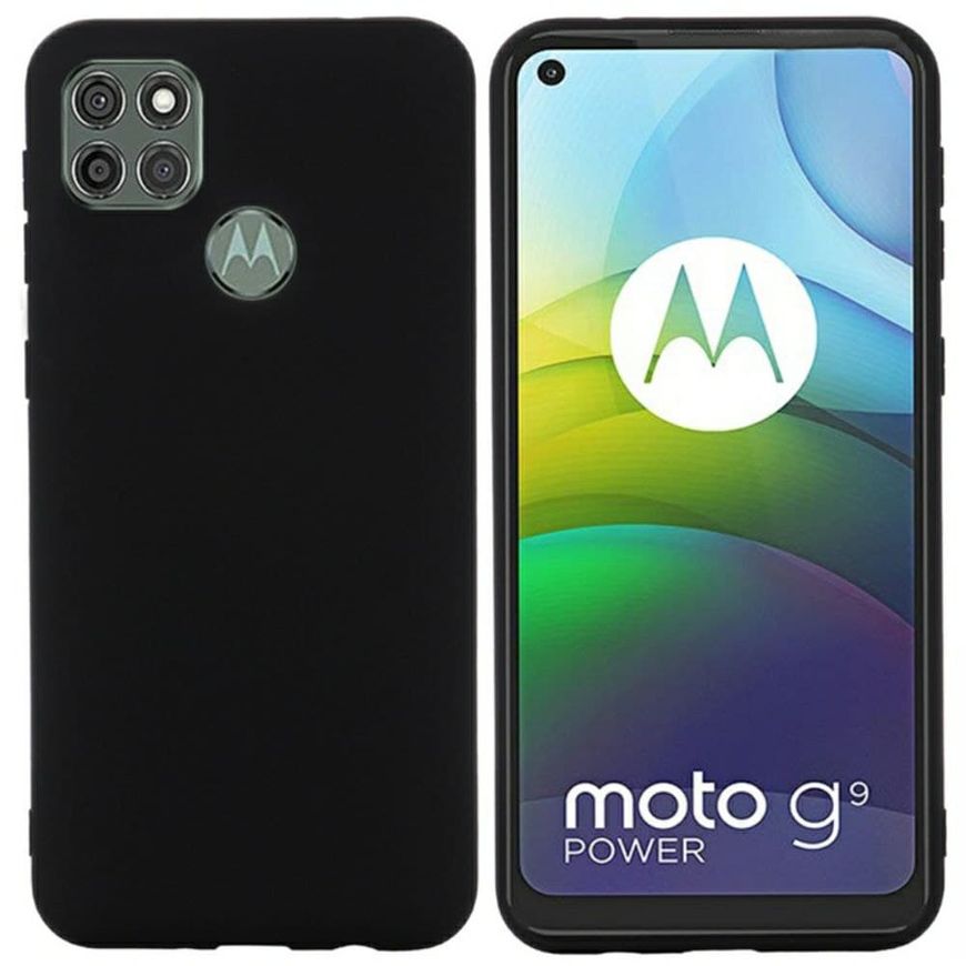 Чехол Candy Silicone для Motorola G9 Power - Черный фото 2