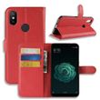 Чохол книжка з кишенями для карт на Xiaomi Mi A2 колір Червоний