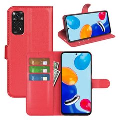 Чехол-Книжка с карманами для карт на Xiaomi Redmi Note 11 4G / 11s / Note 12s - Красный фото 1