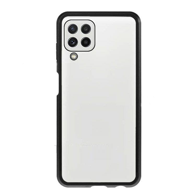 Магнитный чехол с защитным стеклом для Samsung Galaxy A22 5G - Черный фото 2