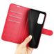 Чохол книжка з кишенями для карт на Xiaomi Redmi Note 11 4G / 11s / Note 12s колір Червоний