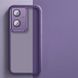 М'який силіконовий чохол зі склом на камеру для Xiaomi Redmi Note 13 Pro Plus колір Фіолетовий