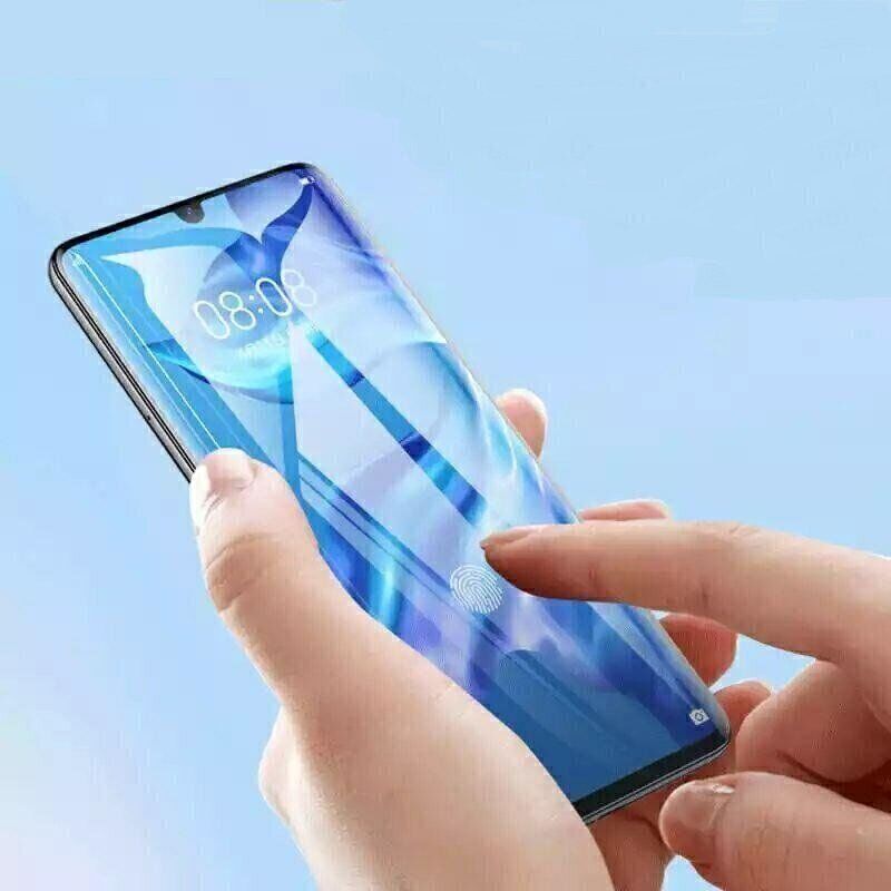 Защитное стекло 3D на весь экран для Xiaomi Mi 10 (с ультрафиолетовым клеем) - Прозрачный фото 4