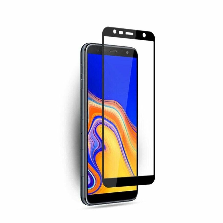 Защитное стекло 2.5D на весь экран для Samsung Galaxy J6 Plus (2018) - Черный фото 4