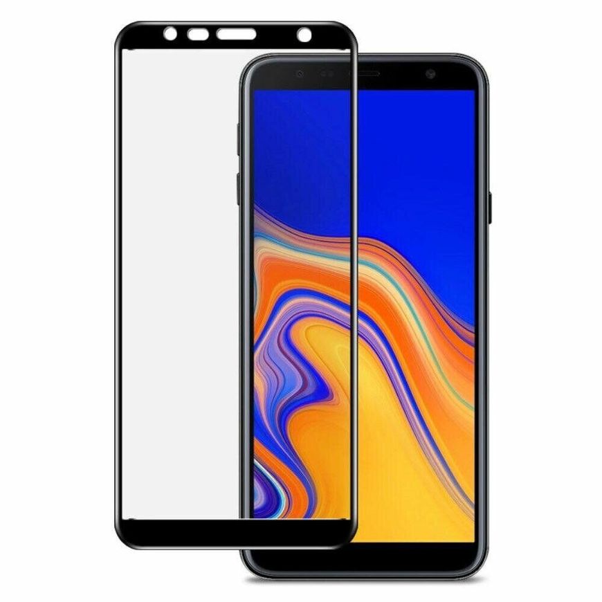 Захисне скло 2.5D на весь екран для Samsung Galaxy J6 Plus (2018) - Чорний фото 1