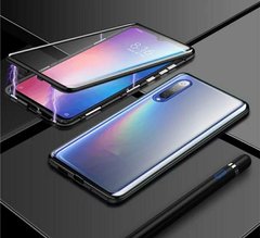 Магнитный чехол с защитным стеклом для Samsung Galaxy A7 (2018) - Чёрный фото 1