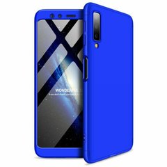 Чехол GKK 360 градусов для Samsung Galaxy A7 (2018) / A750 - Синий фото 1