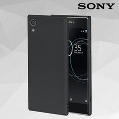 Чехол Бампер с покрытием Soft-touch для Sony Xperia XA Ultra - Чёрный фото 1