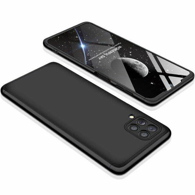 Чехол GKK 360 градусов для Samsung Galaxy M32 - Черный фото 2