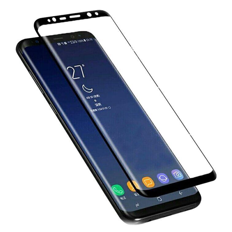 Захисне скло 3D на весь екран для Samsung Galaxy S8 Plus - Чорний фото 1