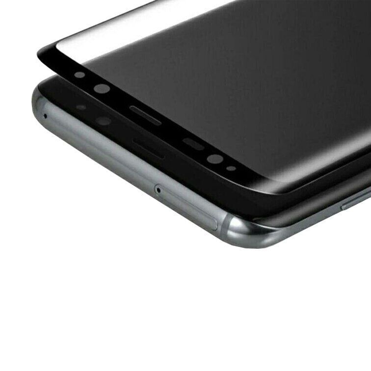 Защитное стекло 3D на весь экран для Samsung Galaxy S8 Plus - Черный фото 3