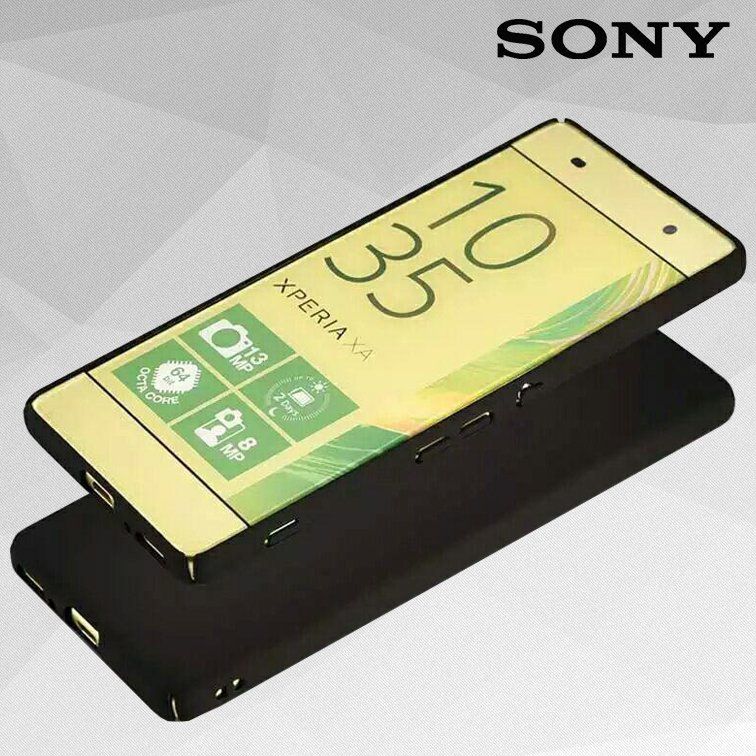 Чехол Бампер с покрытием Soft-touch для Sony Xperia XA Ultra - Черный фото 2