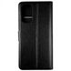 Чохол книжка з кишенями для карт на Samsung Galaxy M52 колір Чорний