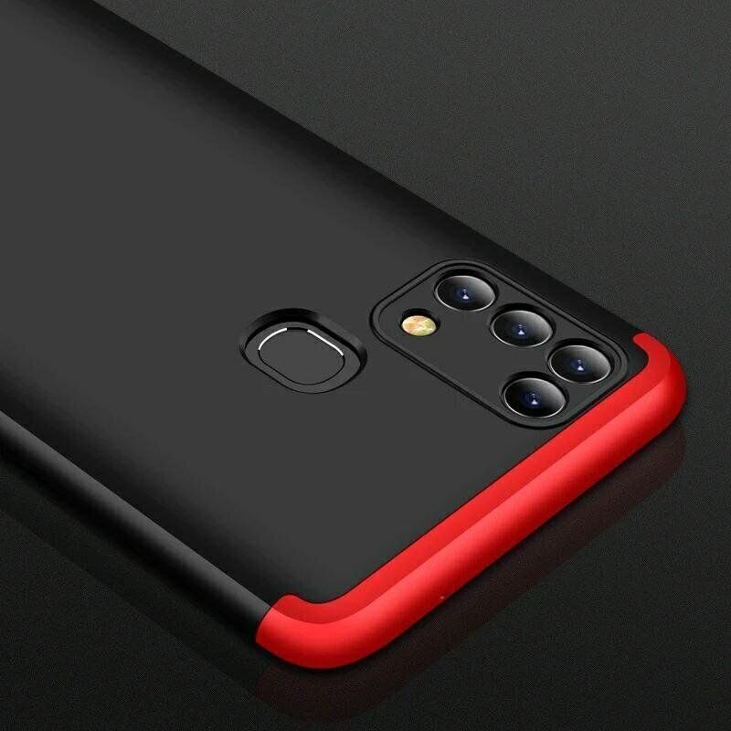 Чехол GKK 360 градусов для Samsung Galaxy M31 - Черно-Красный фото 3