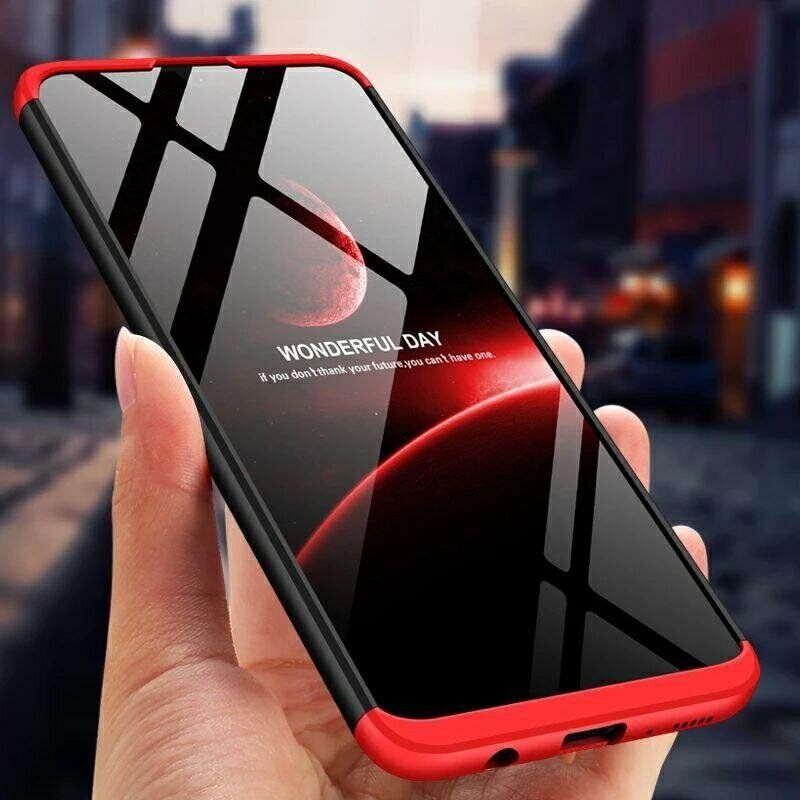 Чехол GKK 360 градусов для Samsung Galaxy M31 - Черно-Красный фото 2