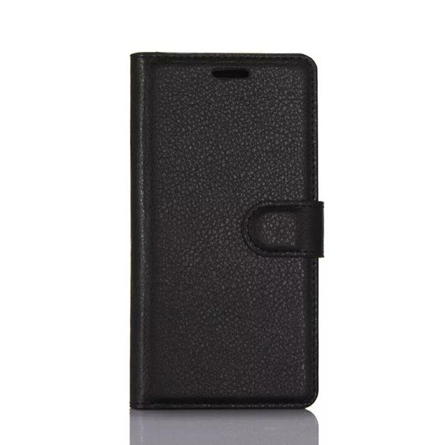 Чохол книжка з кишенями для карт на Nokia 6 - Чорний фото 5