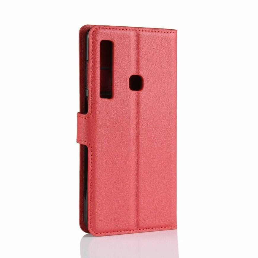 Чехол-Книжка с карманами для карт на Samsung Galaxy A9 - Красный фото 5