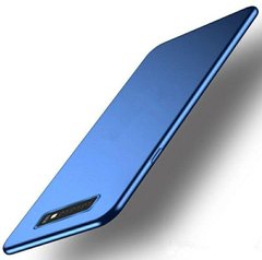Чехол Бампер с покрытием Soft-touch для Samsung Galaxy S10 - Синий фото 1