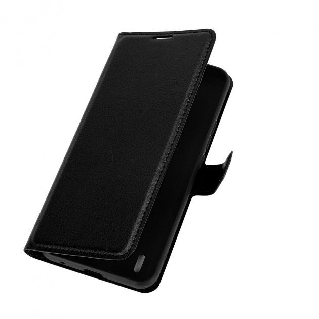 Чехол-Книжка с карманами для карт на Motorola E7 Plus - Черный фото 5