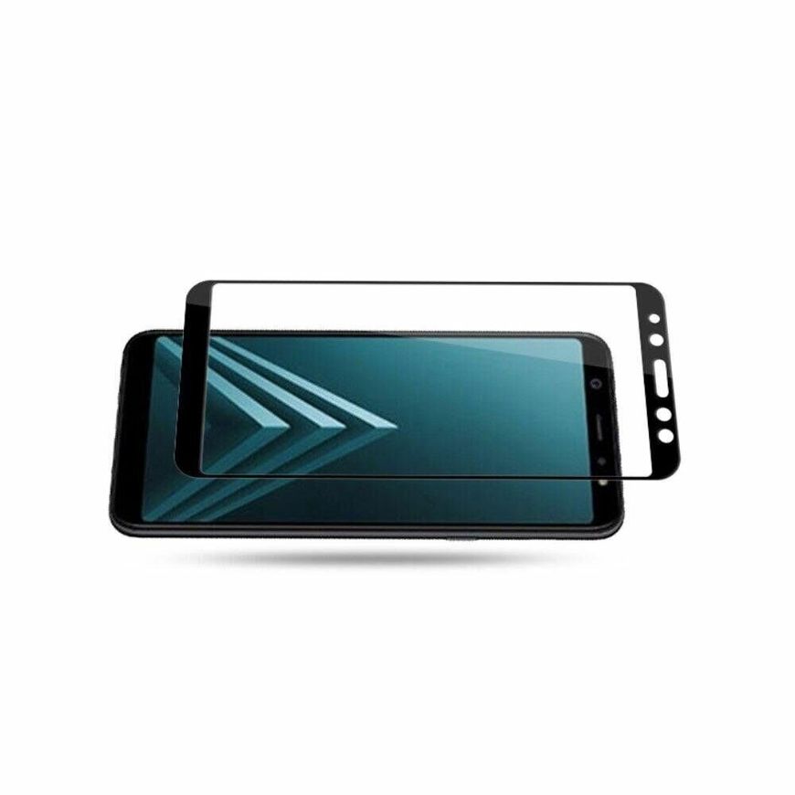 Защитное стекло 2.5D на весь экран для Samsung Galaxy A6 (2018) - Черный фото 3