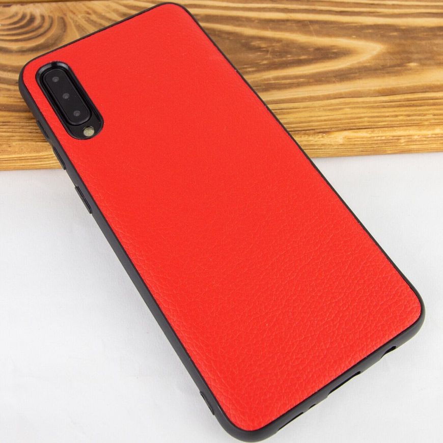 Кожаная накладка Epic Vivi для Samsung Galaxy A30s / A50 / A50s - Красный фото 2