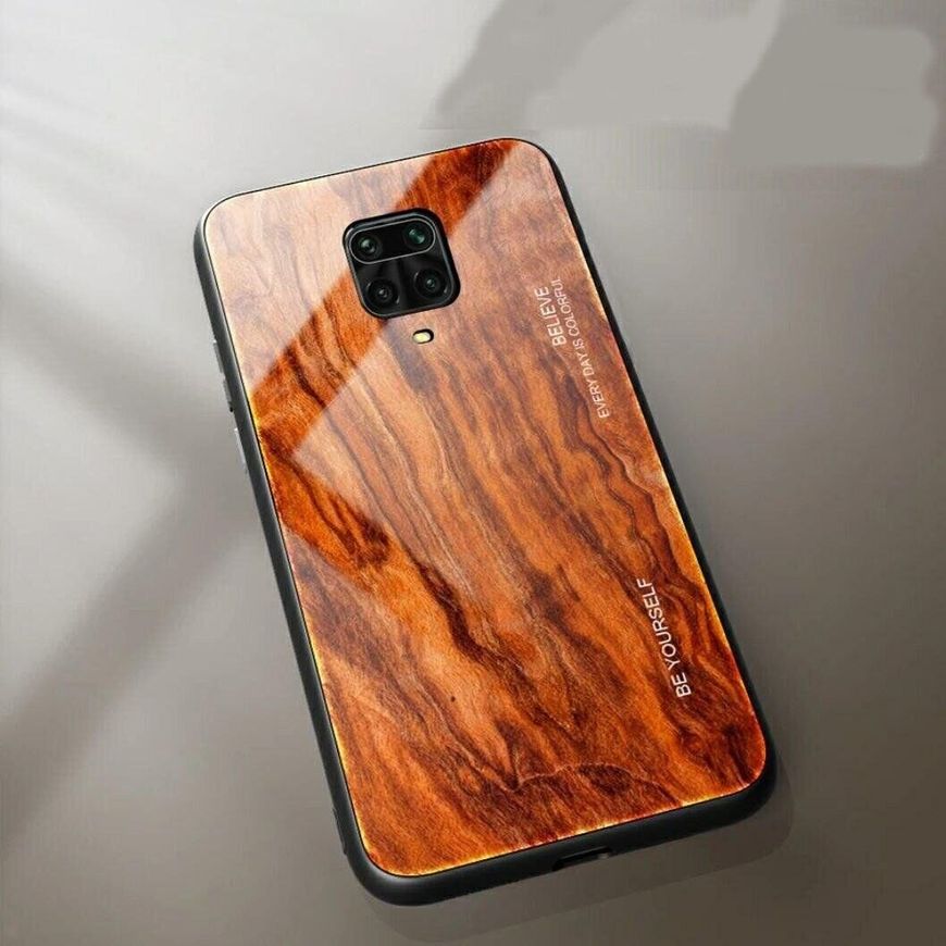 Силиконовый чехол со Стеклянной крышкой для Xiaomi Redmi Note 9s / Note 9 Pro -  фото 1