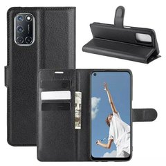 Чехол-Книжка с карманами для карт для Oppo A74 - Чёрный фото 1