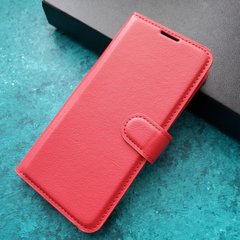 Чехол-Книжка с карманами для карт на Xiaomi Redmi 12 цвет Красный