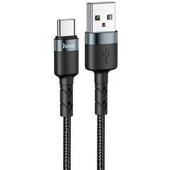 Дата кабель Hoco DU46 Charging USB to Type-C (1m) - Чёрный фото 1