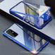 Магнитный чехол с защитным стеклом для Samsung Galaxy A71 - Синий фото 1