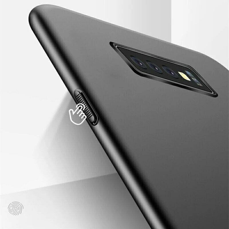 Чехол Бампер с покрытием Soft-touch для Samsung Galaxy S10 - Черный фото 2