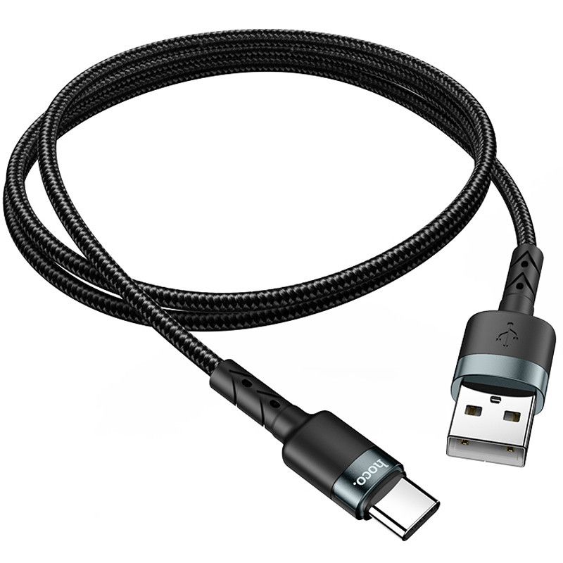 Дата кабель Hoco DU46 Charging USB to Type-C (1m) - Чёрный фото 2