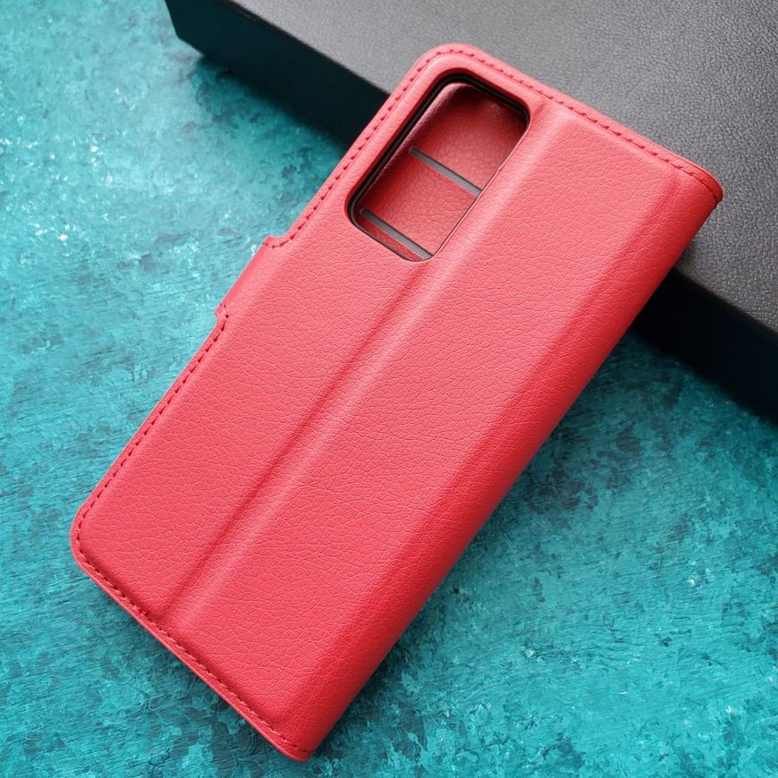 Чехол-Книжка с карманами для карт на Xiaomi Redmi 12 цвет Красный