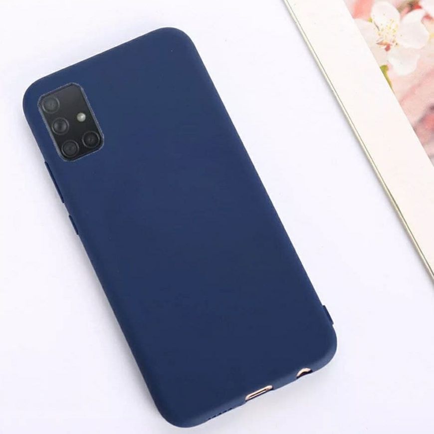 Чехол Candy Silicone для Samsung Galaxy A02s - Синий фото 1