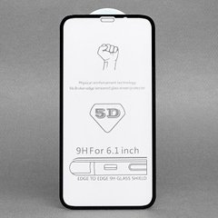 Защитное стекло Full Cover 5D для iPhone XR - Черный фото 1