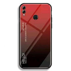 Силиконовый чехол GlassCase с градиентом для Huawei Honor 8X - Красный фото 1