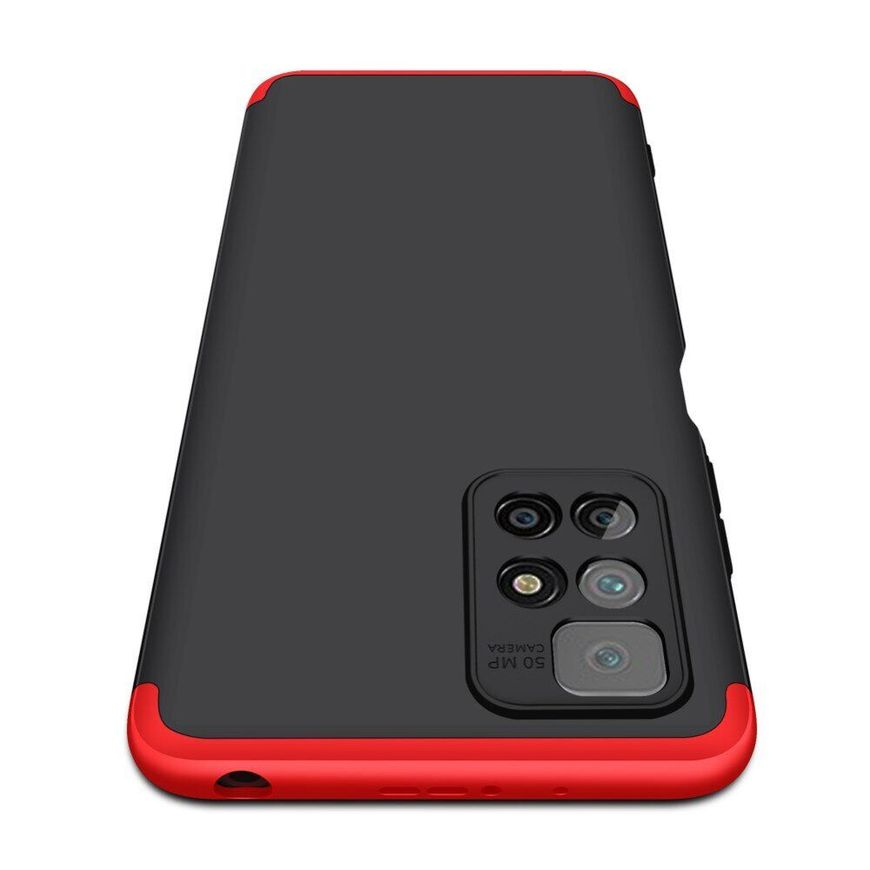 Чохол GKK 360 градусів для Xiaomi Redmi Note 11 5G / Poco M4 Pro 5G - Чёрно-Красный фото 4