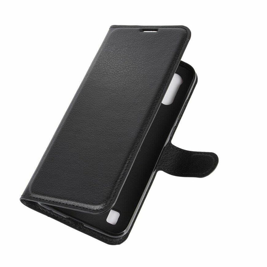 Чехол-Книжка с карманами для карт на Motorola E6s - Черный фото 4