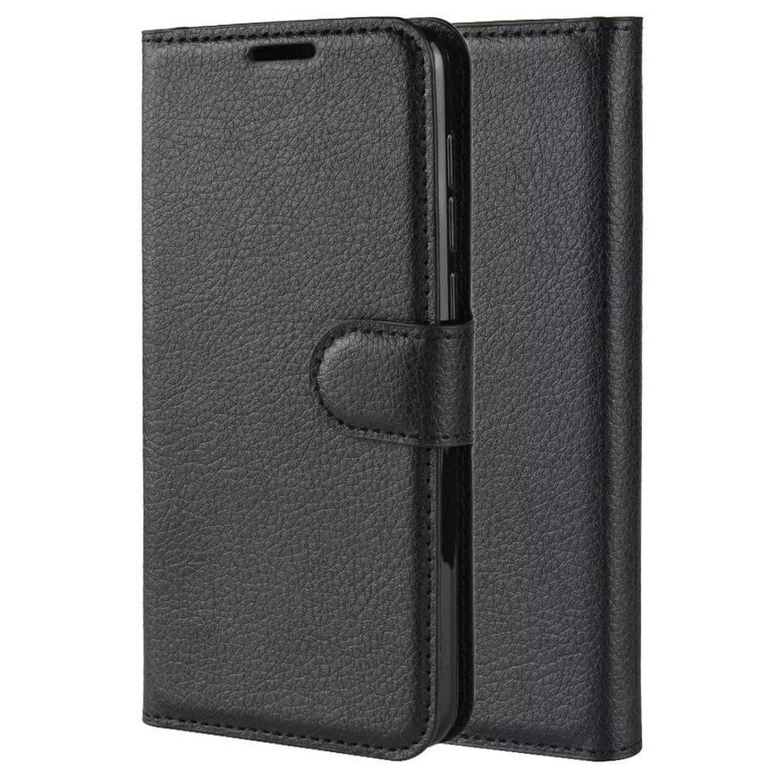 Чехол-Книжка с карманами для карт на Oppo A12 - Черный фото 5
