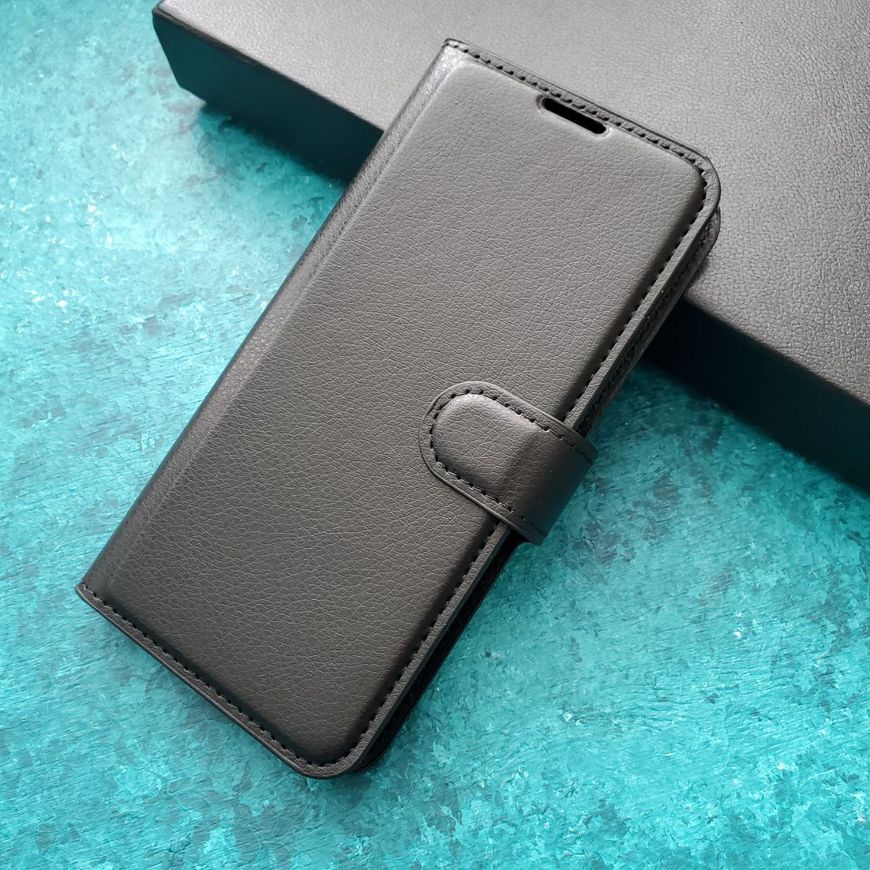 Чохол книжка з кишенями для карт на Xiaomi Redmi 12 колір Чорний