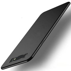 Чехол Бампер с покрытием Soft-touch для Samsung Galaxy S10 Plus - Черный фото 1
