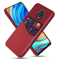 Чехол-бумажник для Xiaomi Redmi Note 9s / Note 9 Pro - Красный фото 1