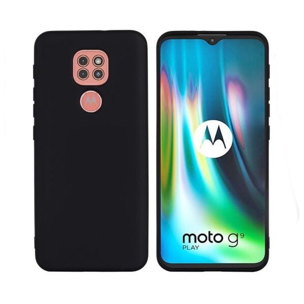 Чохол Candy Silicone для Motorola G9 Play - Чорний фото 2