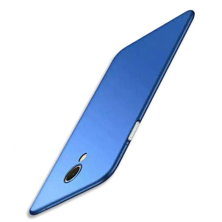 Чехол Бампер с покрытием Soft-touch для Meizu M6S - Синий фото 1