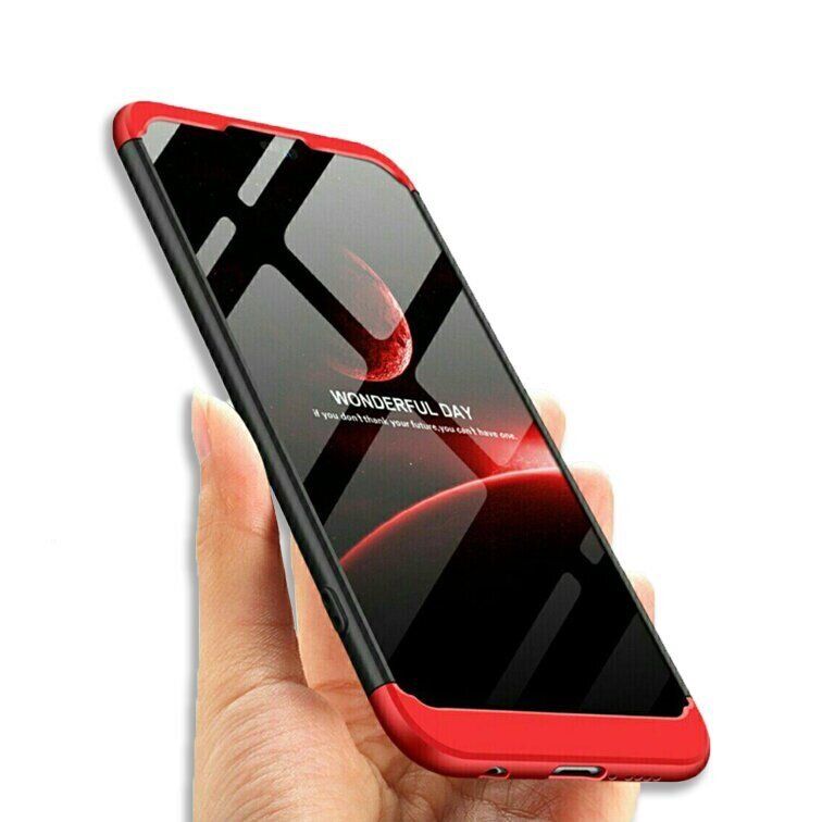 Чохол GKK 360 градусів для Huawei P20 lite - Чёрно-Красный фото 3