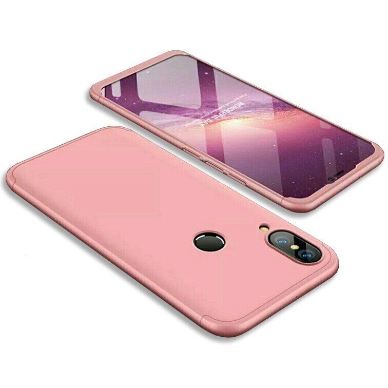 Чехол GKK 360 градусов для Huawei P20 lite - Розовый фото 1