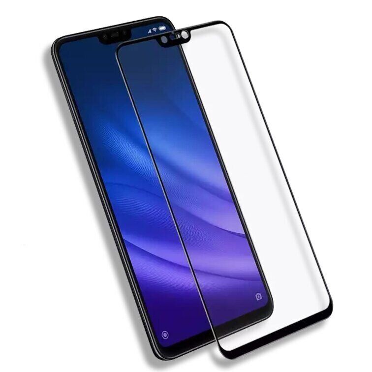 Защитное стекло 2.5D на весь экран для Xiaomi Mi8 lite - Черный фото 3
