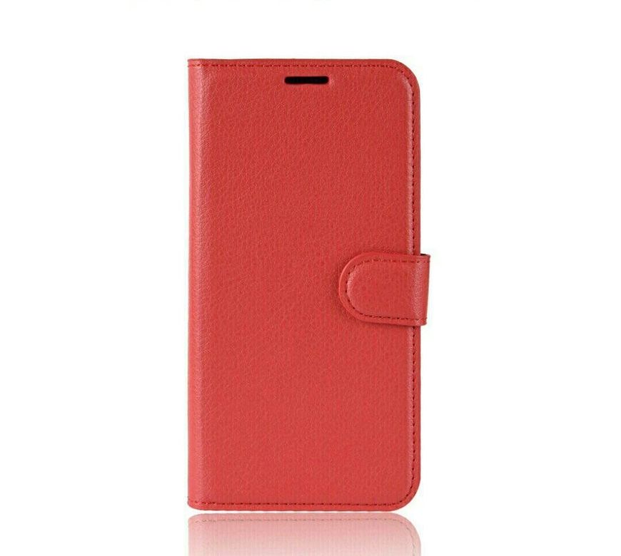 Чехол-Книжка с карманами для карт на Huawei Y6 (2018) - Красный фото 4