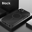 Чехол Magnetic Metal Snap-On для iPhone 15 Pro Max цвет Черный